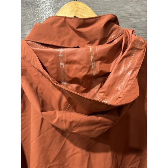 Woolrich Orange Men’s XL Rain Jacket Zip Up Hooded - Picture 9 of 11